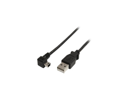 StarTech.com USB2HABM3RA 3 ft Mini USB Cable - A to Right Angle Mini B