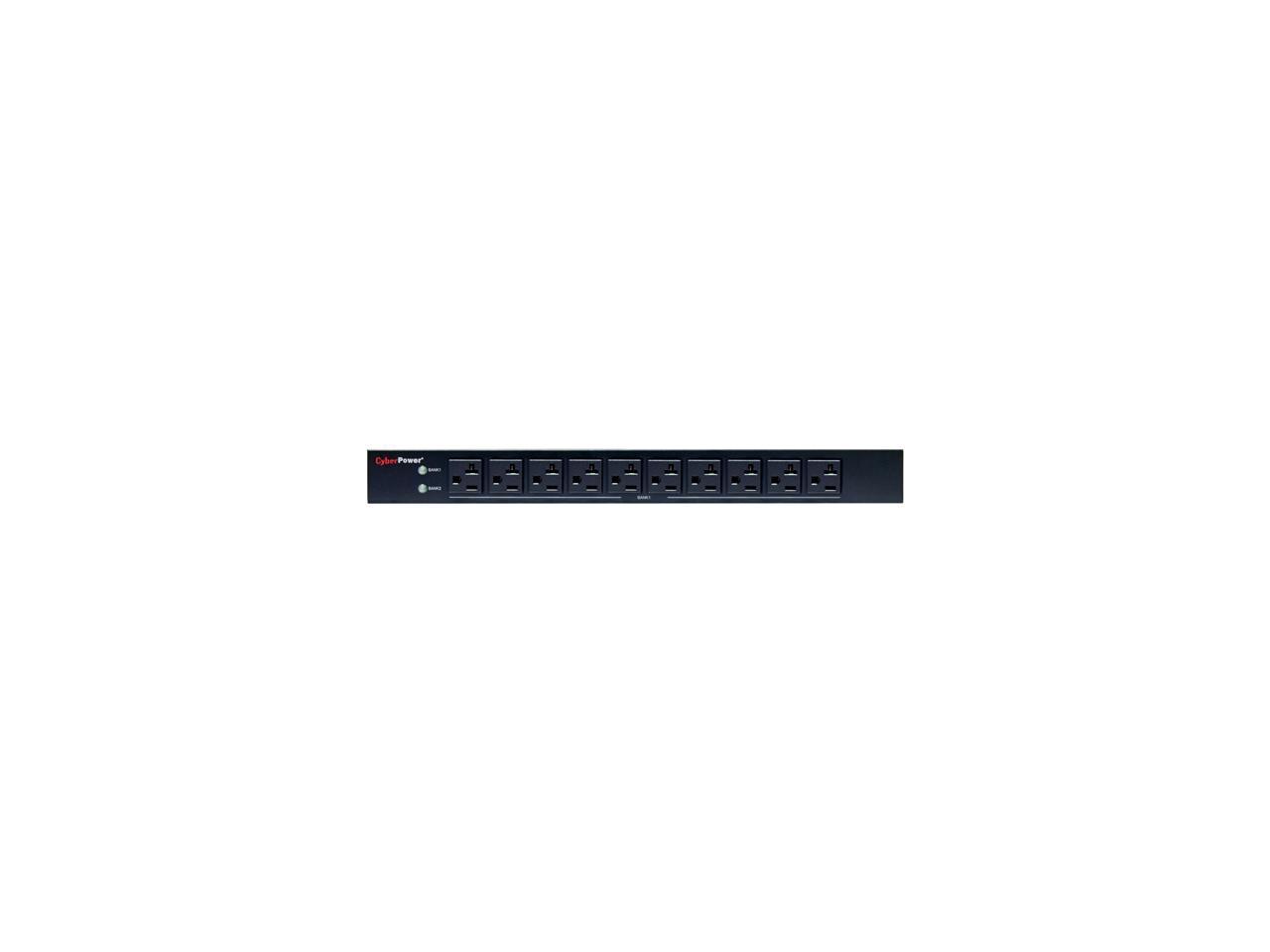 CyberPower PDU30BT10F10R Basic 1U 120V 30A 12 ft Power Distribution Units