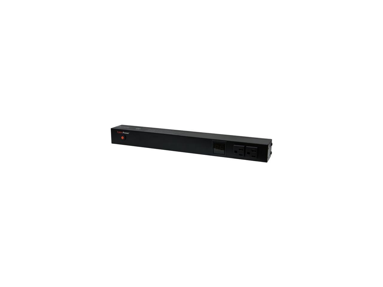 CyberPower PDU15M2F12R Metered 1U 120V 15A 15 ft Power Distribution Units
