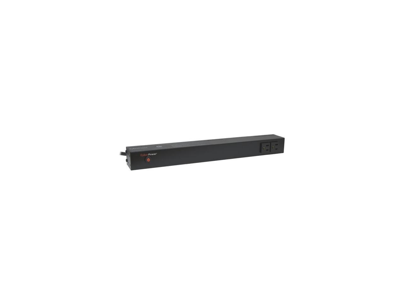 CyberPower PDU15B2F12R Basic 1U 120V 15 ft. 14-Outlets Power Distribution Unit