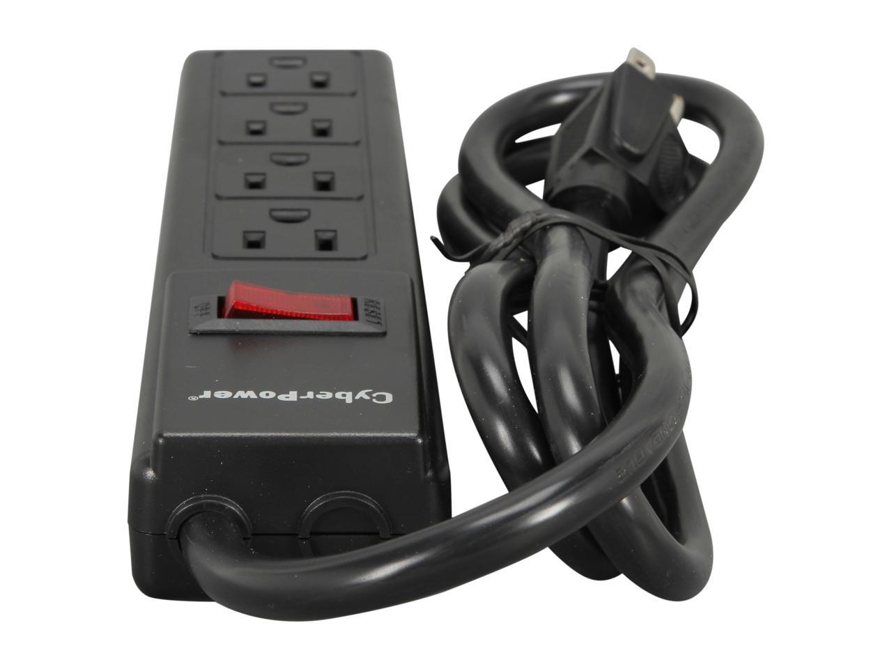 CyberPower CSB404 4 Feet 4 Outlets 450 joule Surge Suppressor