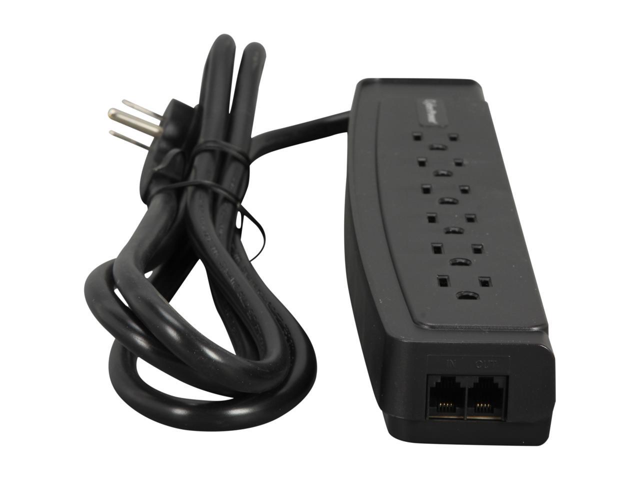 CyberPower CSP606T 6 Feet 6 Outlets 1350 joules Professional Surge Protection