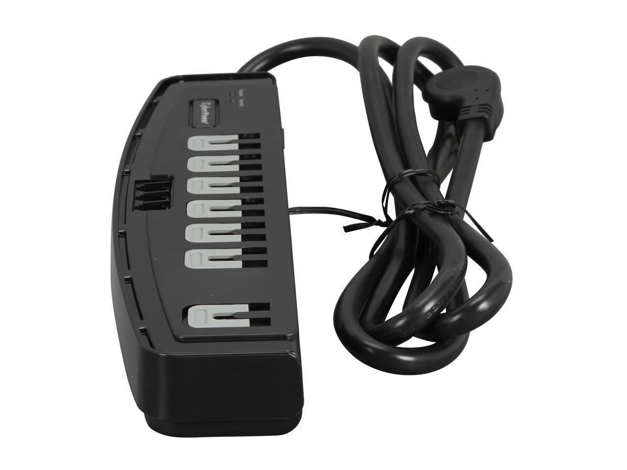 CyberPower CSP706T 6 Feet, 7 Outlets, 1650 Joules Surge Suppressor