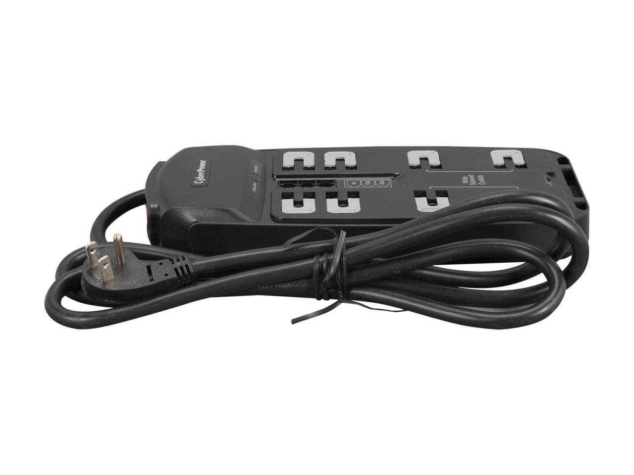 CyberPower CSP806T 6 Feet, 8 Outlets, 2250 Joules Surge Protector