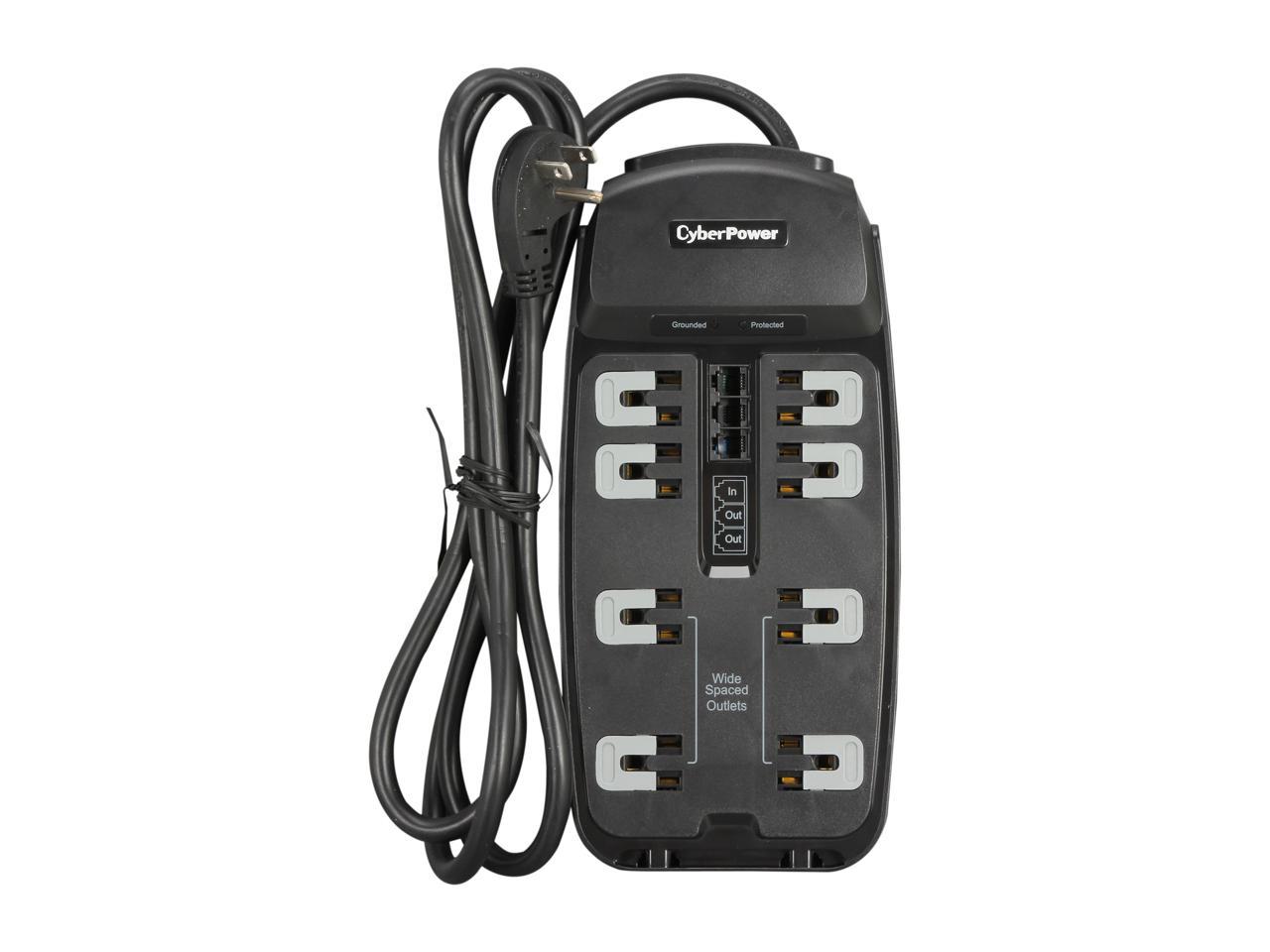 CyberPower CSP806T 6 Feet, 8 Outlets, 2250 Joules Surge Protector
