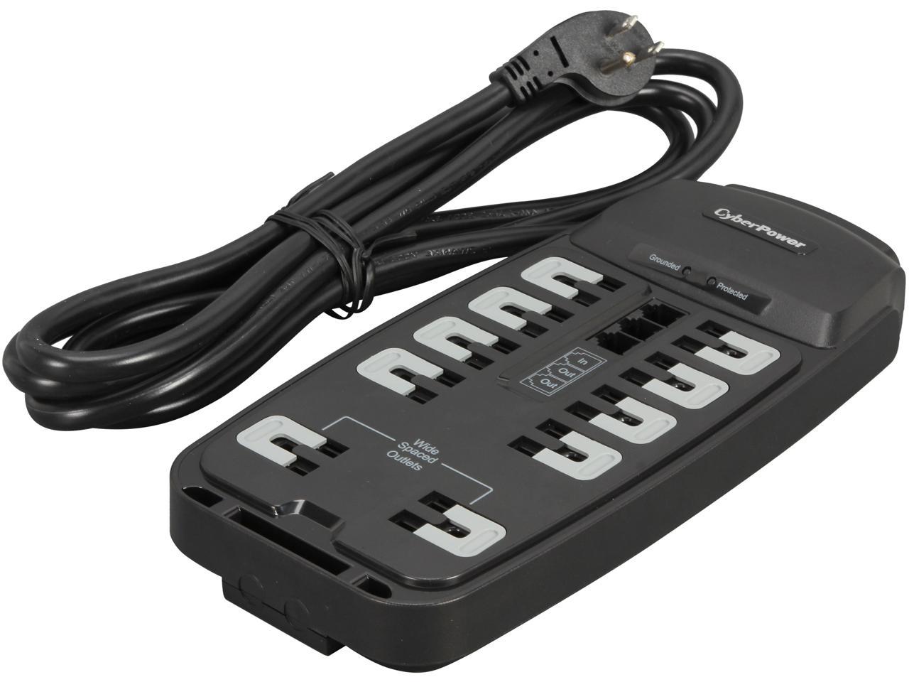 CyberPower CSP1008T 8 Feet, 10 Outlets, 2850 Joules Surge Suppressor