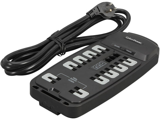 CyberPower CSP1008T 8 Feet, 10 Outlets, 2850 Joules Surge Suppressor