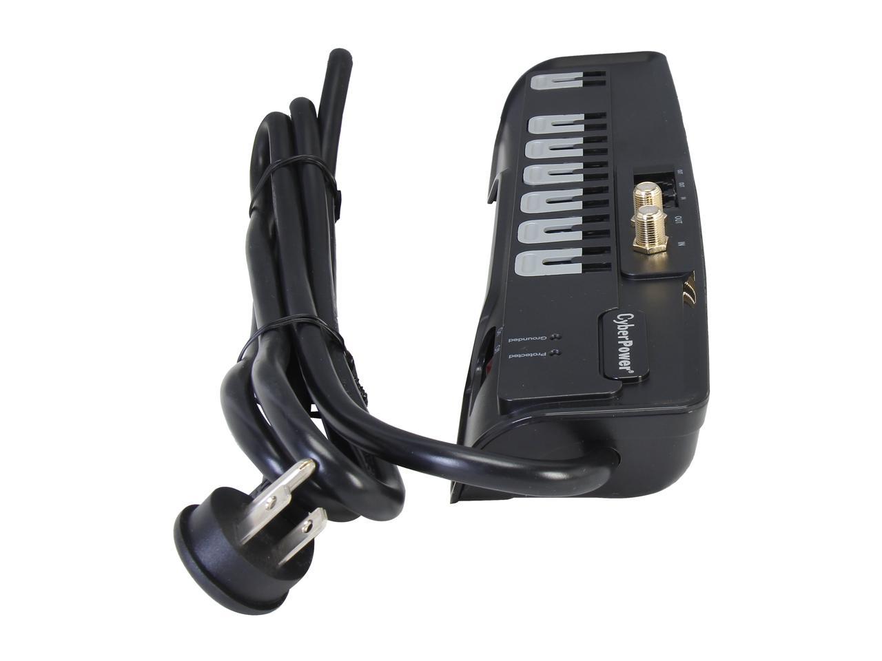 CyberPower CSHT706TC 6 Feet, 7 Outlets. 1950 Joules Surge Suppressor