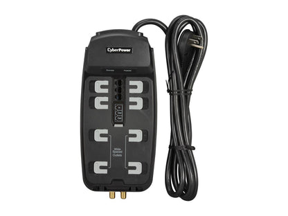 CyberPower CSHT808TC 8 Feet, 8 Outlets, 2850 Joules Surge Suppressor