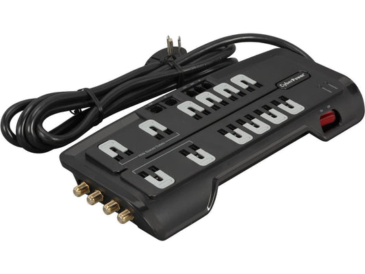 CyberPower CSHT1208TNC2 8 Feet 12 Outlets 3150 joules Surge Suppressor