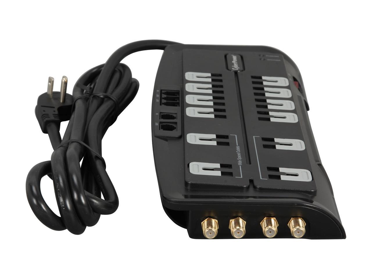 CyberPower CSHT1208TNC2 8 Feet 12 Outlets 3150 joules Surge Suppressor