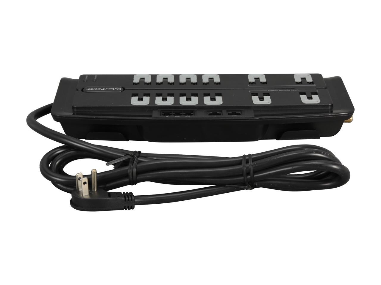 CyberPower CSHT1208TNC2 8 Feet 12 Outlets 3150 joules Surge Suppressor