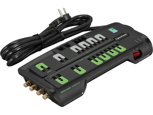 CyberPower CSHT1208TNC2G 8 Feet 12 Outlets 4350 joules Surge Suppressor