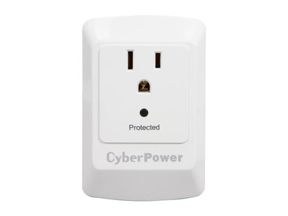 CyberPower CSB100W Wall Mount 1 Outlet 900 joule Essential Surge Protection