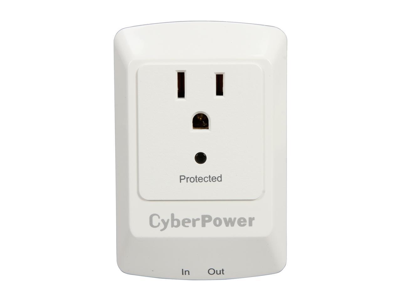 CyberPower CSP100TW 1 Outlets 900 Joules Surge Suppressor