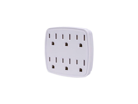 CyberPower GT600 6 Outlets Adapter 125V Input Voltage 1875W Maximum Power Wall Mount Cord Length