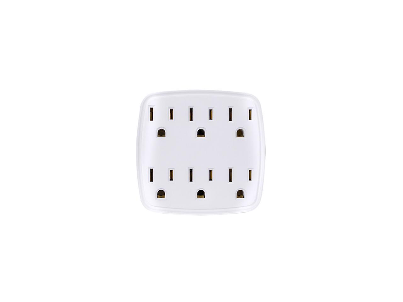 CyberPower GT600 6 Outlets Adapter 125V Input Voltage 1875W Maximum Power Wall Mount Cord Length