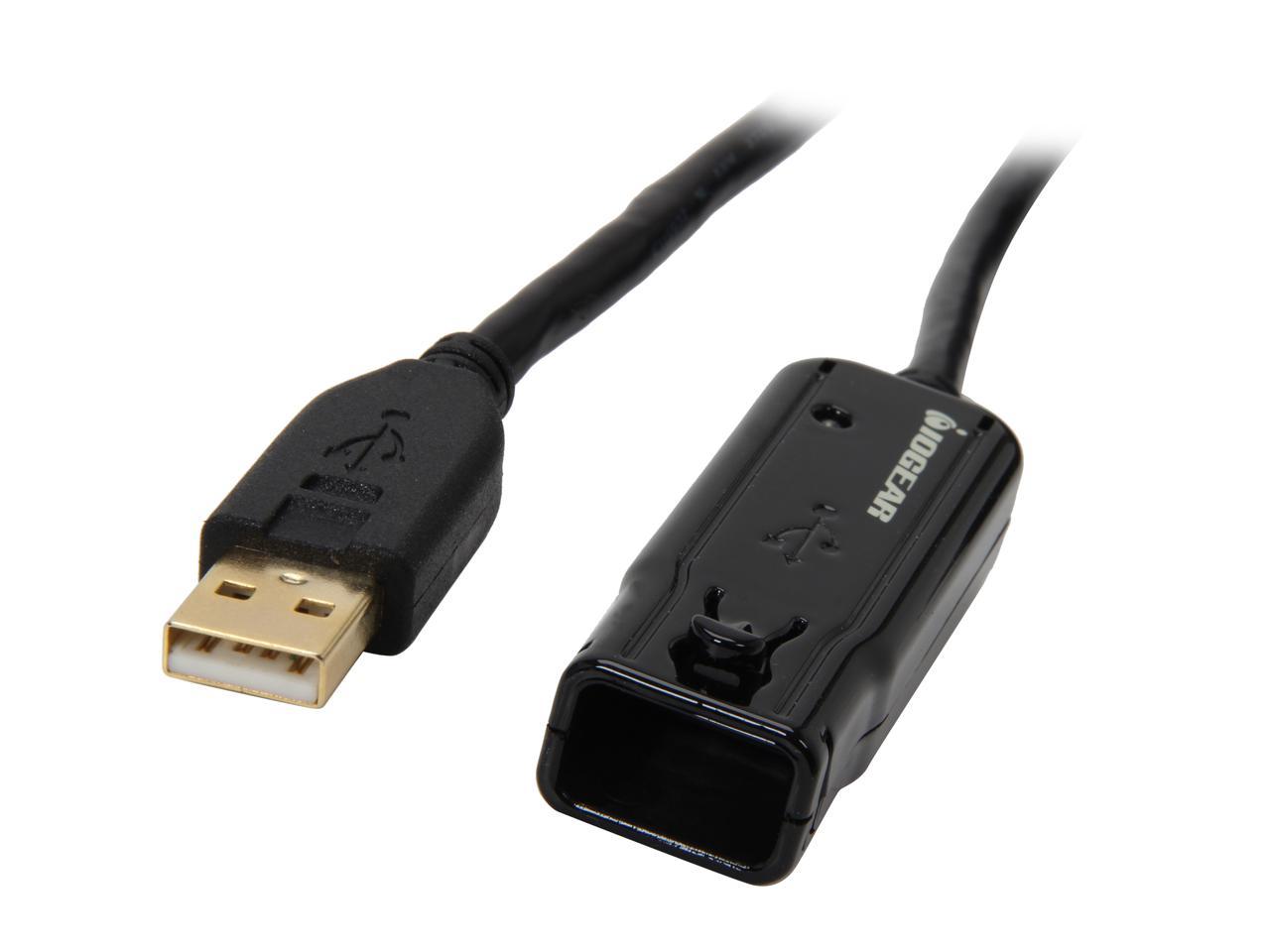 IOGEAR GUE2118 39 ft. Black Booster Extension Cable