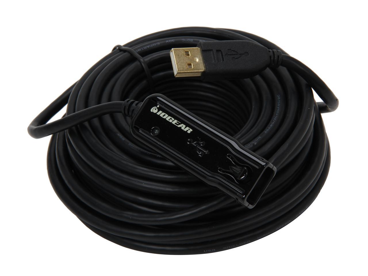 IOGEAR GUE2118 39 ft. Black Booster Extension Cable