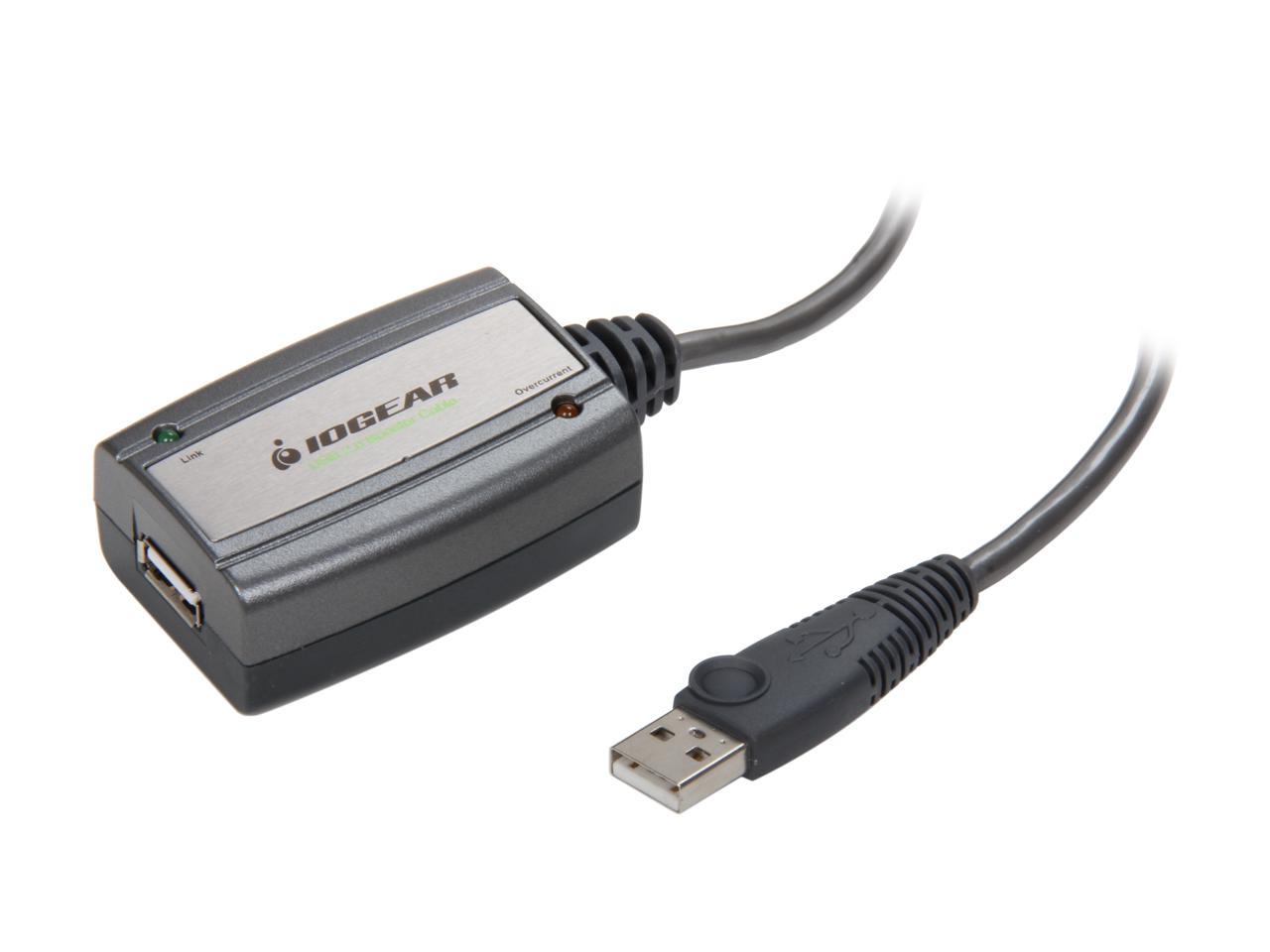 IOGEAR GUE216 Black USB 2.0 Booster Extension Cable