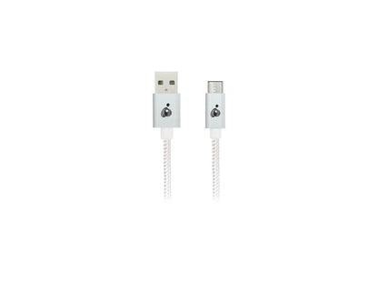 IOGEAR G2LU3CAM01-WT 3.3 ft. White Charge & Sync Flip Pro - USB-C to Reversible USB-A Cable - 1 PACK