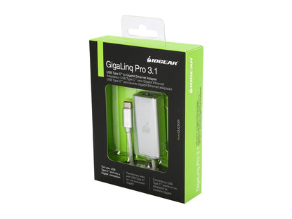 IOGEAR GUC3C01 GigaLinq Pro 3.1, USB 3.1 Type-C to Gigabit Ethernet Adapter