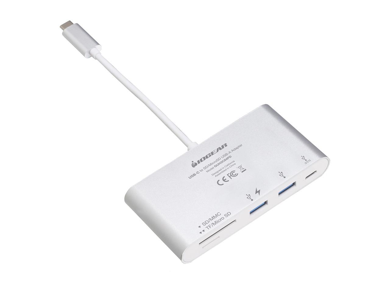 IOGEAR GUH3C84PD USB-C to SD/MIcroSD USB-A Adapter