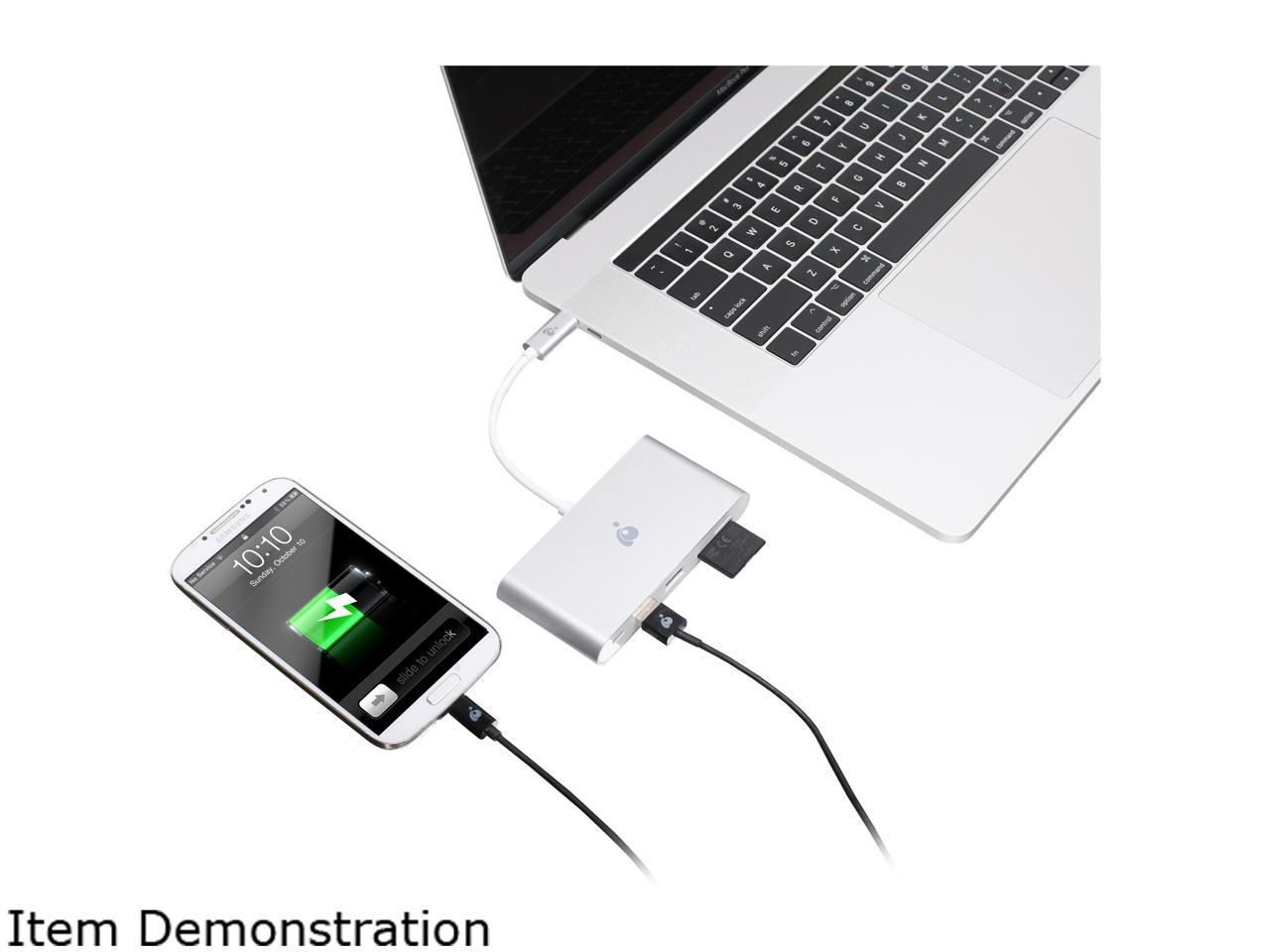 IOGEAR GUH3C84PD USB-C to SD/MIcroSD USB-A Adapter