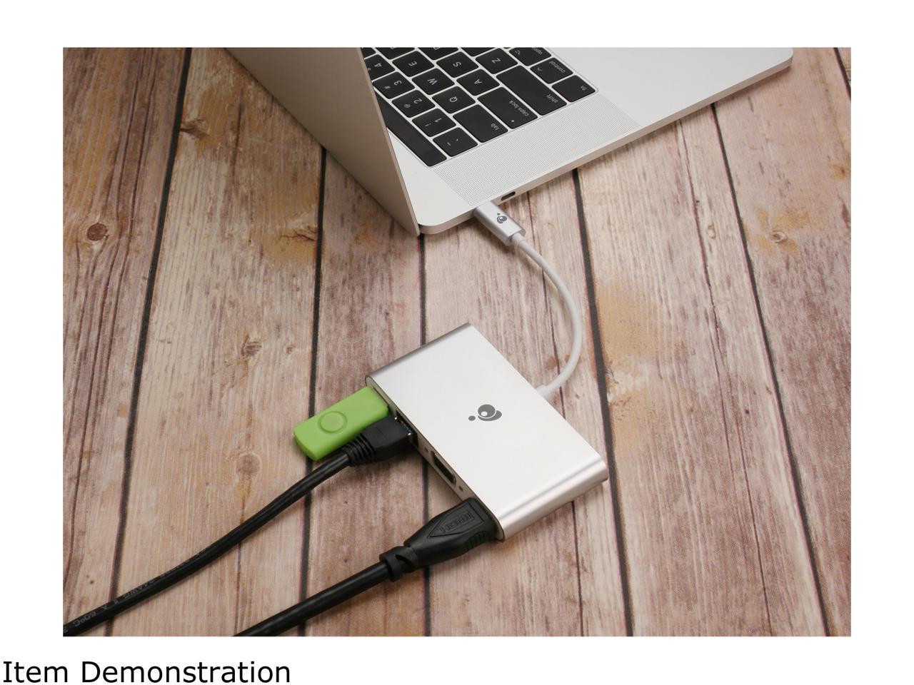 IOGEAR GUH3C44 ViewPro-C, USB-C 4-in-1 Video Adapter