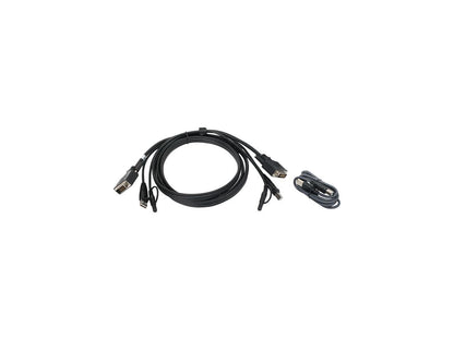IOGEAR 6 Ft. DVI, USB KVM Cable Kit with Audio (TAA)