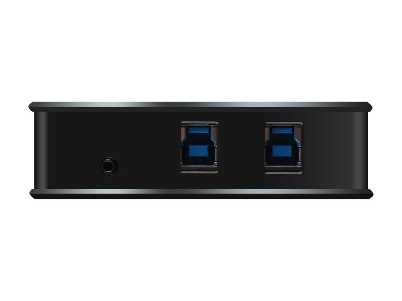 IOGEAR GUS432CA1KIT 2x4 USB 3.0 Peripheral Sharing Switch with USB-C Adapter