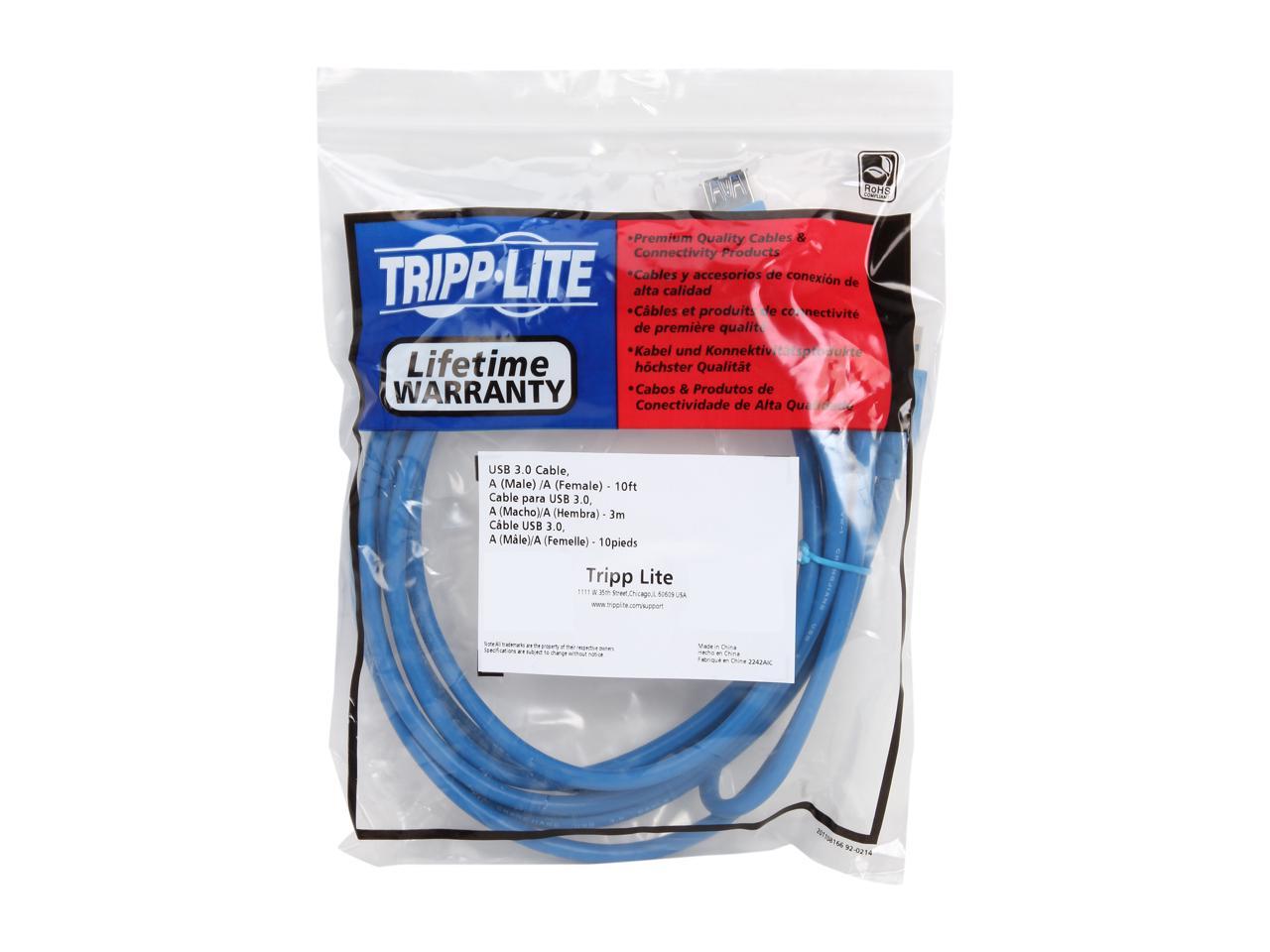 Tripp Lite U324-010 Blue USB 3.0 SuperSpeed A/A Extension Cable