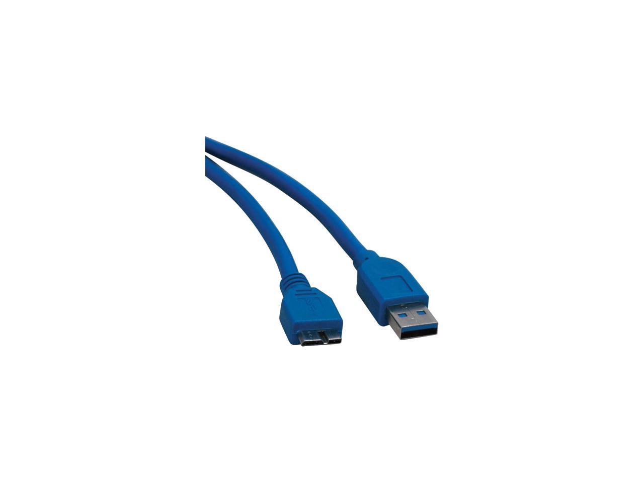 Tripp Lite U326-003 Blue USB 3.0 Super Speed Device cable (A Male to Micro - B Male)