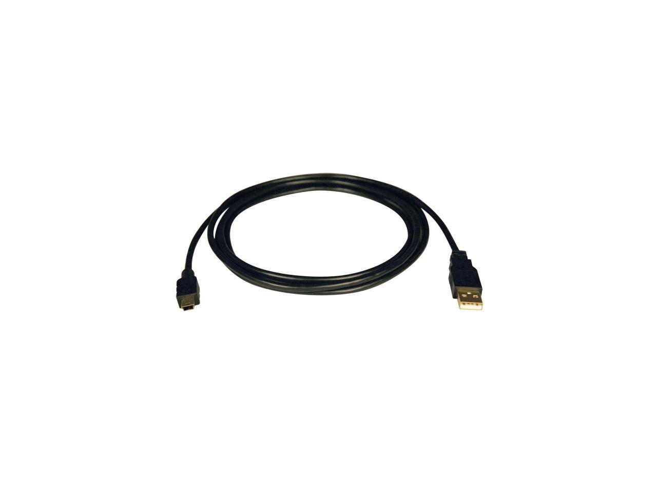 Tripp Lite U030-003 Black USB2.0 A Male to 5Pin Mini-B Male Gold Device Cable