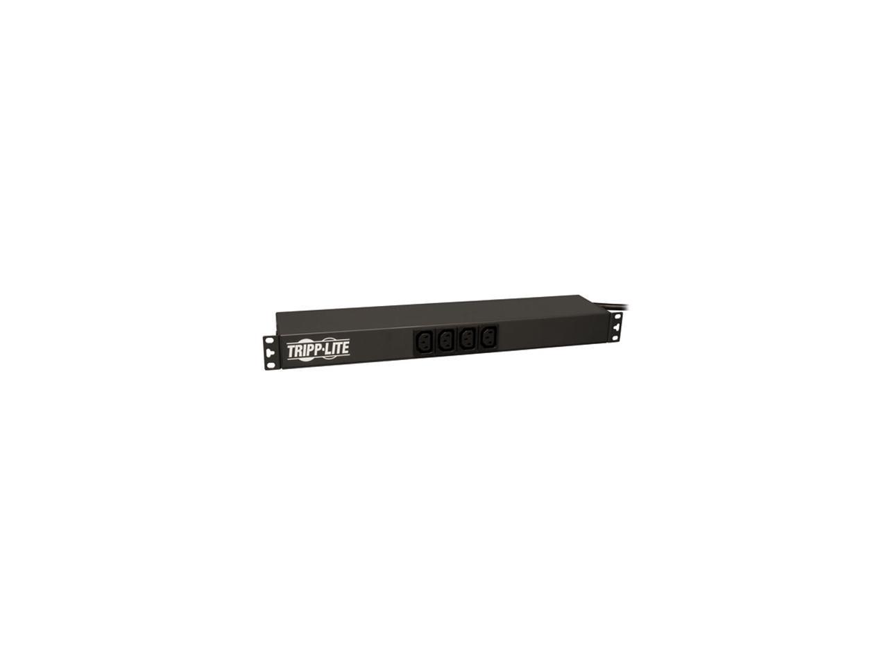 Tripp Lite Basic PDU, 20A, 14 Outlets (2 C19 & 12 C13), 208 / 240 V, L6-20P, 208 / 240 V Input, 15 ft. Cord, 1U Rack-Mount Power (PDUH20HVL6)