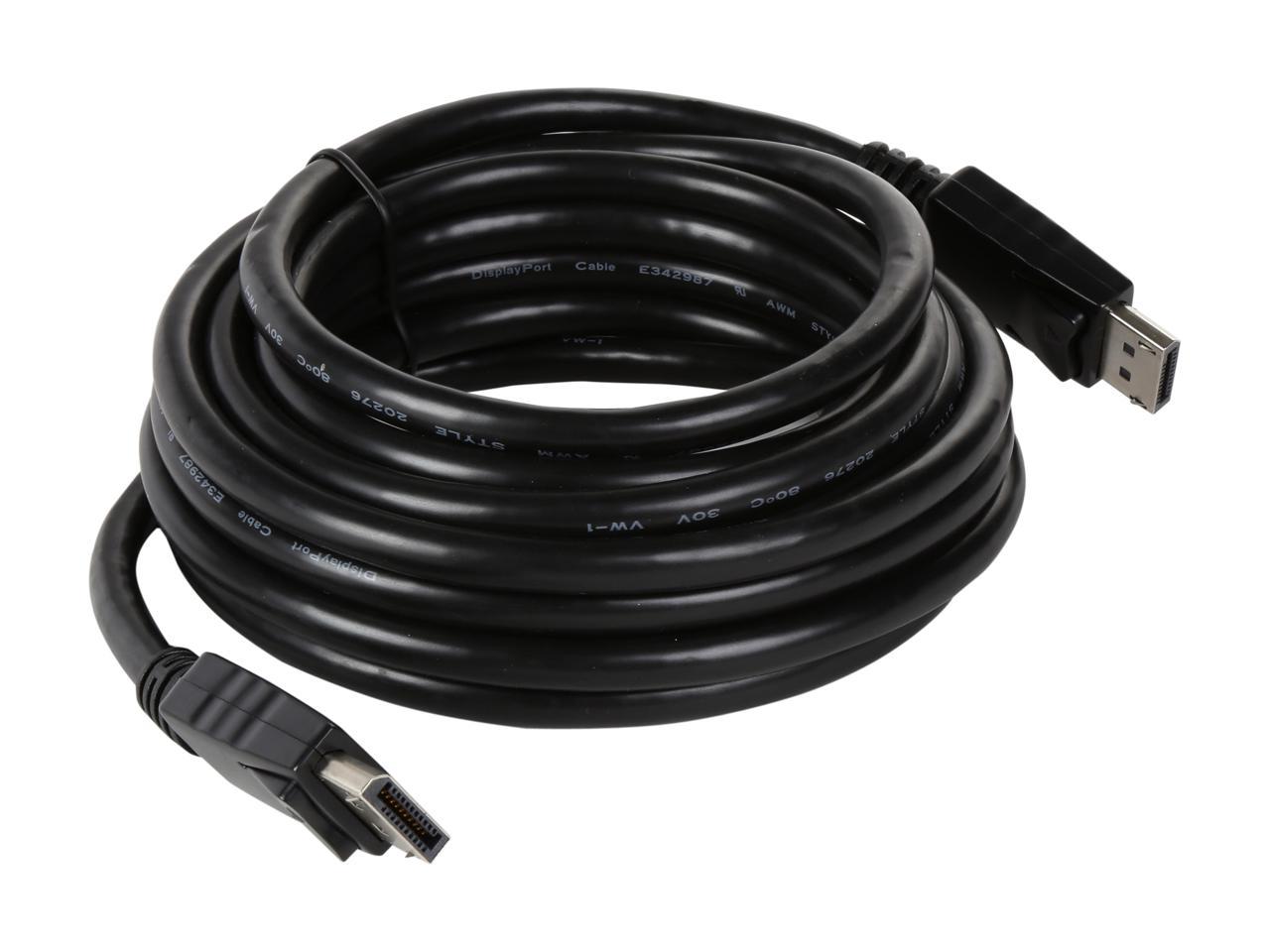Tripp Lite DisplayPort Cable with Latches (M/M), DP, 4K x 2K, 15-ft. (P580-015)
