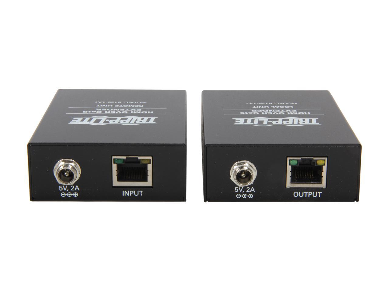 Tripp Lite HDMI Over Cat5 / Cat6 Extender Kit, Extended Range Transmitter & Receiver for Video & Audio, 1080p at 60Hz(B126-1A1)