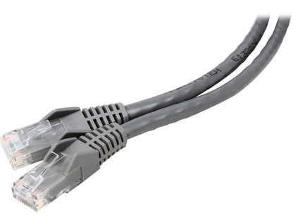 TRIPP LITE N201-015-GY 15 ft. Cat 6 Gray Gigabit Snagless Molded Patch Cable (RJ45 M/M)