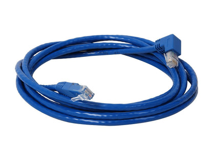 TRIPP LITE N204-010-BL-DN 10 ft. Cat 6 Blue Gigabit Right Angle Down to Straight Patch Cable