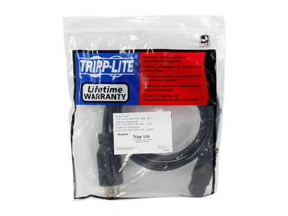 Tripp Lite Model P040-006 6 ft. 12AWG Heavy Duty Power Cord (IEC-320-C19 to NEMA L6-20P)