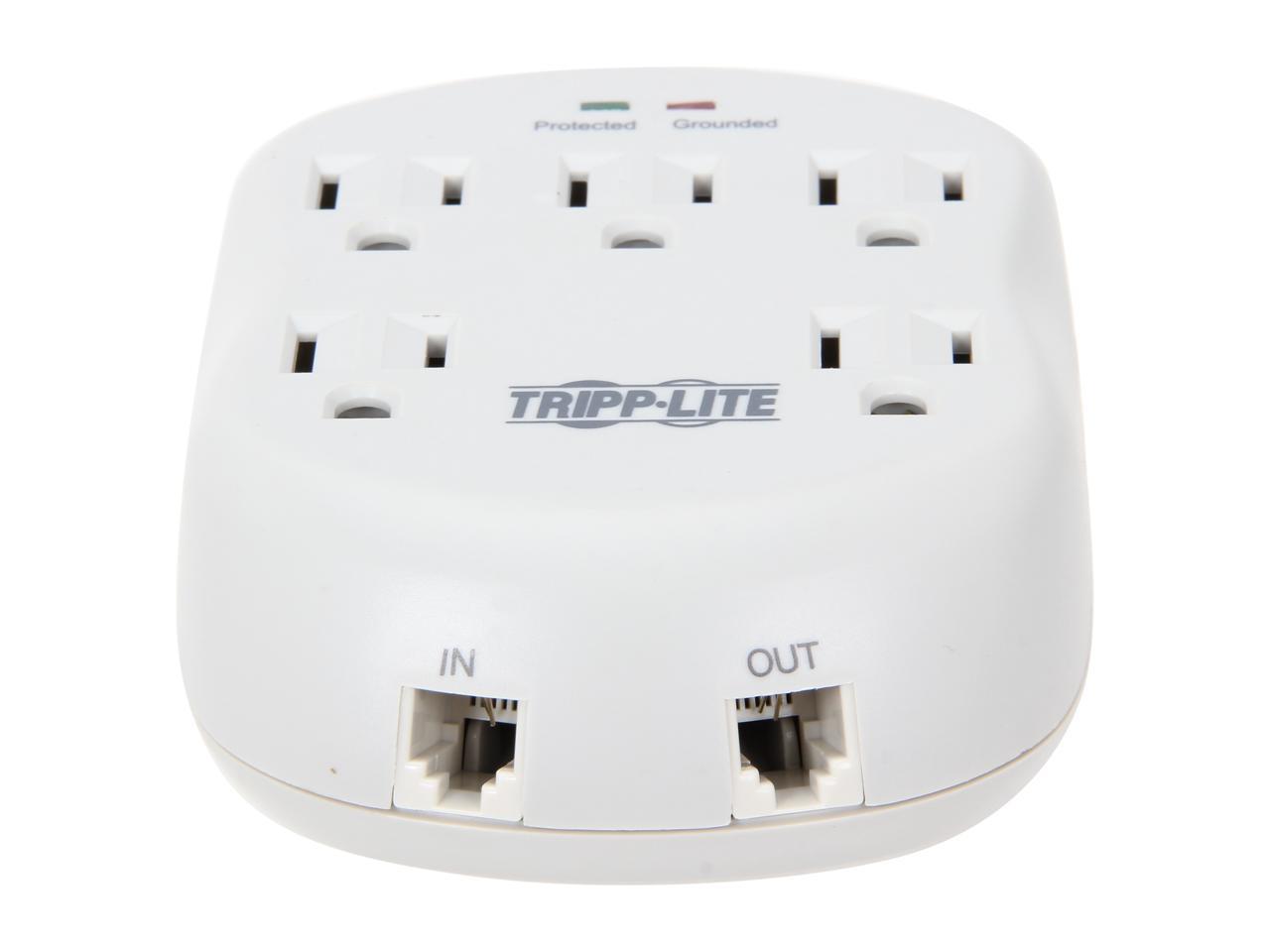 TRIPP LITE SK5TEL-0 5 Outlets 1080 joules Wallmount Direct Plug-In Protect It! Surge Suppressor