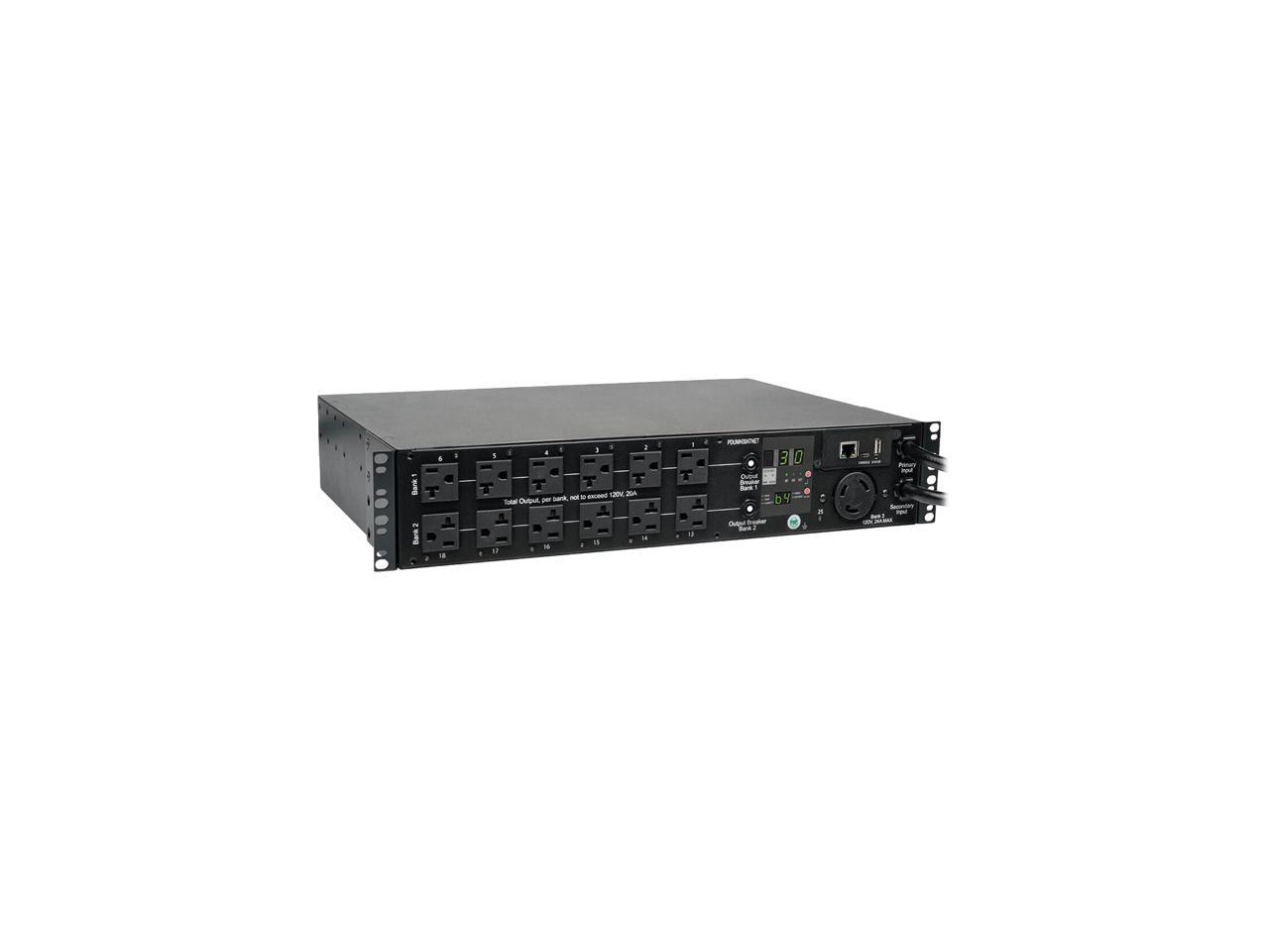 Tripp Lite PDUMH30ATNET Switched 2U 120V 30A 10 Feet Power Distribution Unit