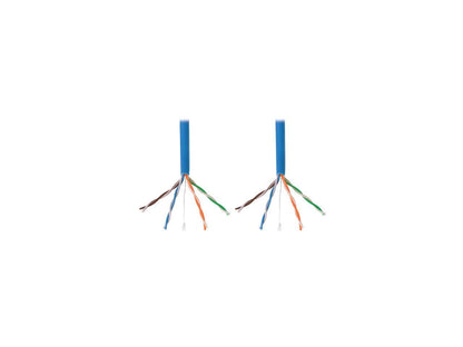 Tripp Lite Cat 5/Cat5e Bulk Solid-Core PVC Cable, 350 MHz, Blue, 1000 ft. (N022-01K-BL)