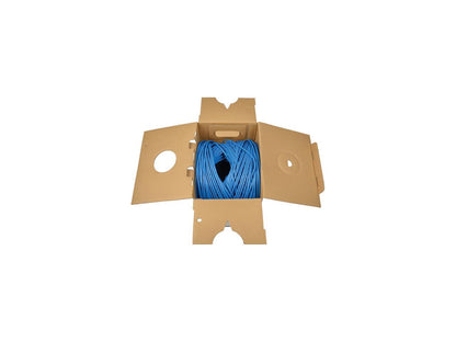 Tripp Lite Cat 5/Cat5e Bulk Solid-Core PVC Cable, 350 MHz, Blue, 1000 ft. (N022-01K-BL)