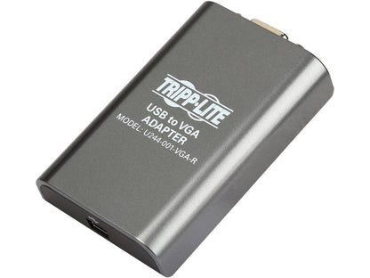 Tripp Lite USB 2.0 to VGA Dual/Multi-Monitor External Video Graphics Card Adapter, 128 MB SDRAM, 1080p @ 60hz (U244-001-VGA-R)