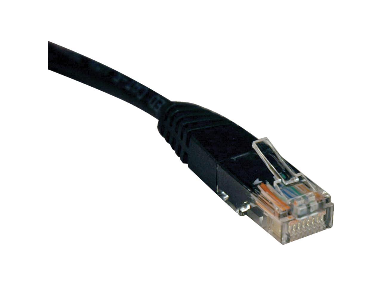 Tripp Lite 15-ft. Cat5e 350MHz Molded Cable (RJ45 M/M) - Black
