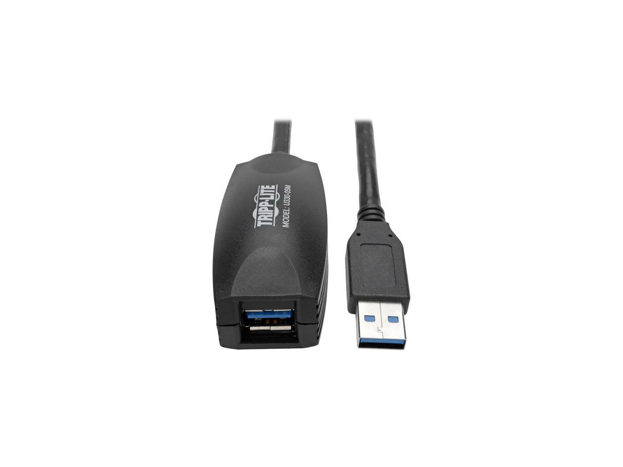 Tripp Lite USB 3.0 SuperSpeed Active Extension Repeater Cable (A M/F), 5M/16-ft. (U330-05M)
