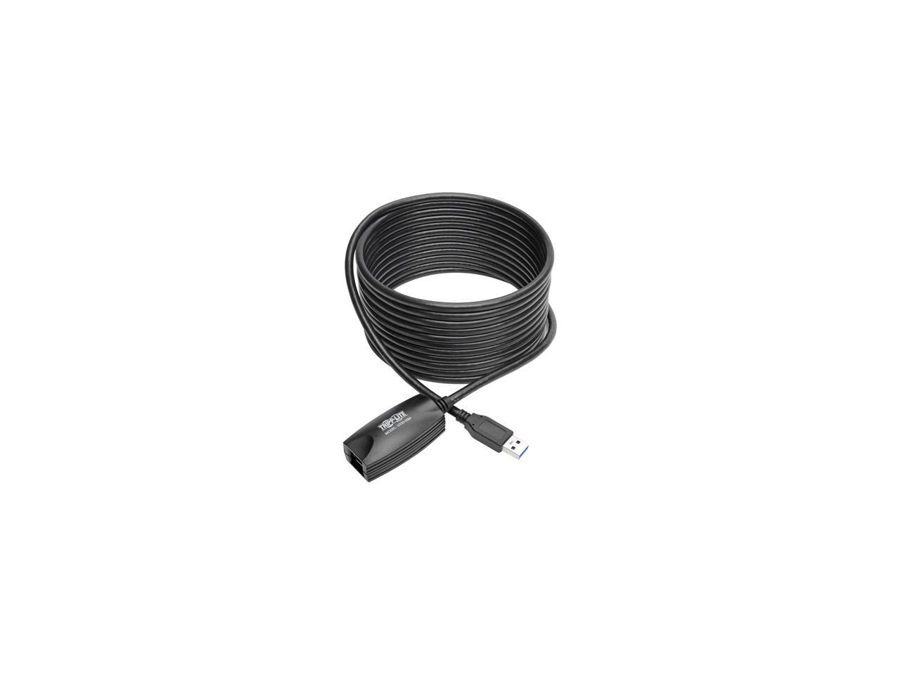 Tripp Lite USB 3.0 SuperSpeed Active Extension Repeater Cable (A M/F), 5M/16-ft. (U330-05M)