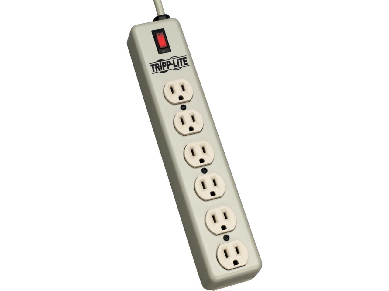 TRIPP LITE 6SPDX-15 6 Outlets Power Strip 120V Input Voltage 15 Feet Cord Length