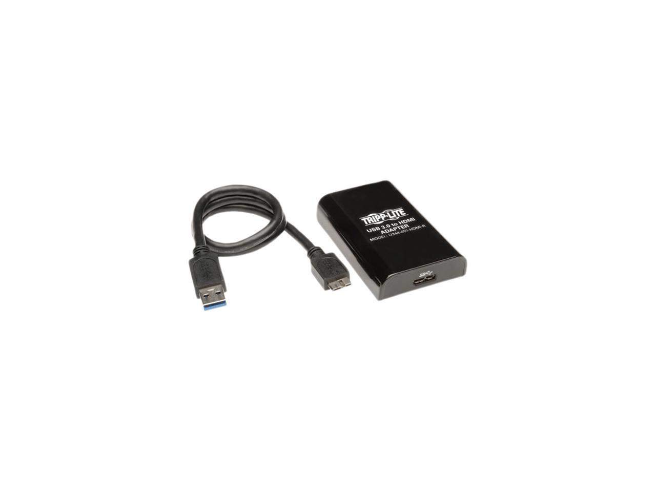 Tripp Lite USB 3.0 SuperSpeed to HDMI Dual Monitor External Video Graphics Card Adapter, 512 MB SDRAM (U344-001-HDMI-R)
